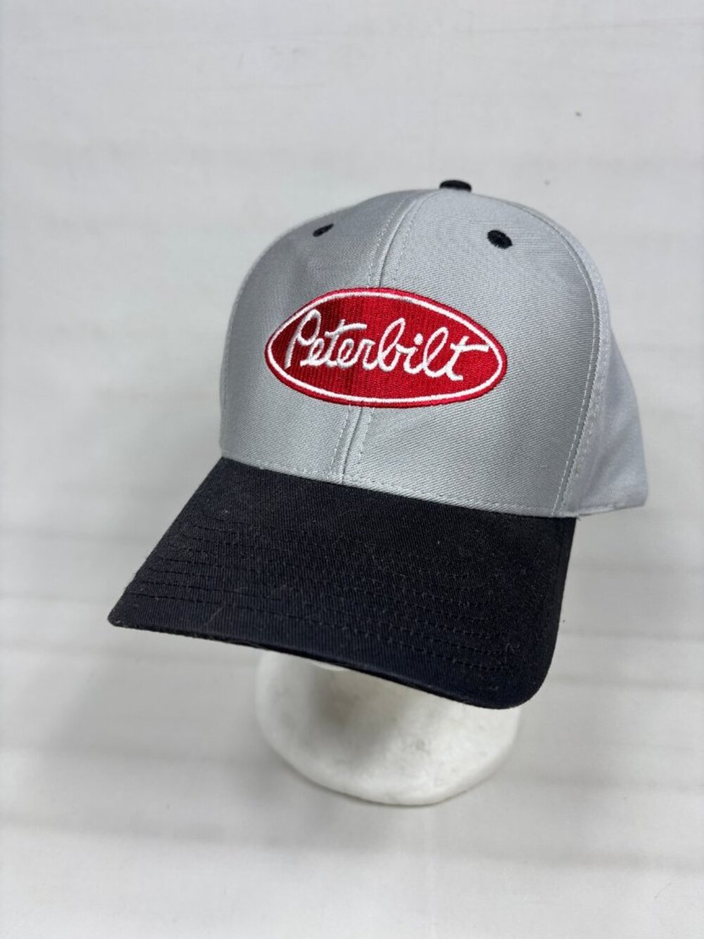 Peterbilt Trucker Hat Grey Black GURK Officially Licensed Cotton Snapback Cap